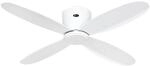 CASAFAN Energiespar Deckenventilator mit Fernbedienung Eco Plano II WiFi 112 cm Wei&szlig;