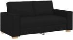 vidaXL 2-Sitzer Sofa Schwarz 180x78x84 cm Stoff 4104982