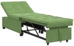 vidaXL Schlafsofa Hellgr&uuml;n 194 x 67 x 82 cm Samt 42008597