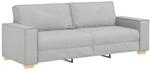 vidaXL 3-Sitzer-Sofa Wolkengrau 180 cm Stoff 4104998