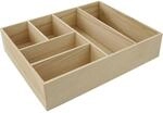 Fackelmann Schubladen-Box Buche 26 cm x7 cm x 32 cm
