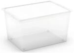 KIS Aufbewahrungsbox C XL mit Deckel 4 Rollen Transparent
