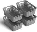ProHome Aufbewahrungskorb 5L Anthrazit 30 x 20 cm 4 St&uuml;ck