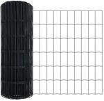 vidaXL Eurozaun Grau 0,6 x 50 m PVC-beschichtetes Eisen 42004571