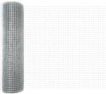 vidaXL Geschwei&szlig;ter Drahtzaun Silber 0,6 x 100 m 42004991