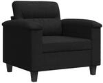 vidaXL Sessel Schwarz 60 cm Mikrofasergewebe 359552