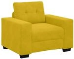 vidaXL Sessel Gelb 100x78x80 cm Samt 4105104