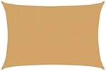 vidaXL Sonnensegel 160 g/m&sup2; Rechteckig Sandfarben 2,5x3,5 m HDPE 4002035