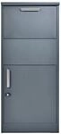 Westmann Paketbox Pepe aus Stahl 50 cm x 39 cm x 114 cm Anthrazit