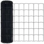 vidaXL Eurozaun Grau 0,4 x 10 m PVC-beschichtetes Eisen 42004498