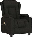 vidaXL Massagesessel Elektrisch Schwarz Stoff 3098791