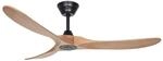 CASAFAN Energiespar Deckenventilator mit Fernbedienung Eco Genuino Matt Schwarz -