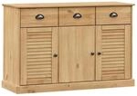 vidaXL Sideboard mit Schubladen VIGO 113x40x75 cm Massivholz Kiefer 353190