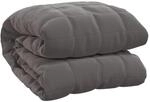 vidaXL Gewichtsdecke Grau 135x200 cm 10 kg Stoff Modell 1