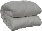 vidaXL Gewichtsdecke Grau 137x200 cm 6 kg Stoff