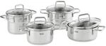 Silit Kochtopfset Silit Extra Cook Mini Edelstahlfarben, 4-teilig