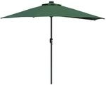 vidaXL Garten-Sonnenschirm Halbe Gr&uuml;n 294 x 150 x 224 cm Stoff 42003268