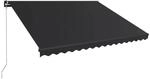 vidaXL Einziehbare Markise Handbetrieben 450 x 300 cm Anthrazit 3051240