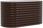 vidaXL Hochbeet Braun 160 x 80 x 81 cm Stahl 42008135