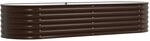 vidaXL Hochbeet Braun 240 x 80 x 44 cm Stahl 42008139