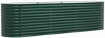 vidaXL Hochbeet Gr&uuml;n 320 x 80 x 81 cm Stahl 42008123