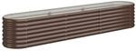 vidaXL Hochbeet Verzinkter Stahl 224x40x36 cm Braun 318875