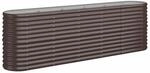vidaXL Hochbeet Verzinkter Stahl 224x40x68 cm Braun 318900