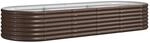 vidaXL Hochbeet Verzinkter Stahl 224x80x36 cm Braun 318920