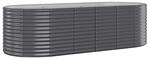 vidaXL Hochbeet Verzinkter Stahl 249x100x68 cm Anthrazit 319066