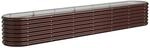 vidaXL Pflanzk&uuml;bel Pulverbeschichteter Stahl 260x40x36 cm Braun 1094526
