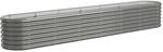 vidaXL Hochbeet Verzinkter Stahl 260x40x36 cm Grau 318879