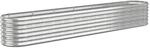 vidaXL Hochbeet Verzinkter Stahl 260x40x36 cm Silbern 318882