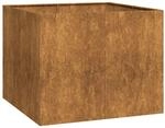 vidaXL Pflanzk&uuml;bel Rostig 100x100x80 cm Wetterfester Stahl 860828