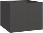 vidaXL Pflanzk&uuml;bel Schwarz 100x100x80 cm Stahl 860822