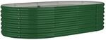 vidaXL Hochbeet Verzinkter Stahl 152x80x36 cm Gr&uuml;n 318913