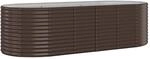 vidaXL Hochbeet Verzinkter Stahl 249x100x68 cm Braun 319065