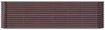 vidaXL Hochbeet Pulverbeschichteter Stahl 260x40x68 cm Braun 1094602