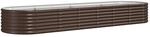vidaXL Hochbeet Verzinkter Stahl 296x80x36 cm Braun 318925