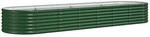 vidaXL Hochbeet Verzinkter Stahl 296x80x36 cm Gr&uuml;n 318923