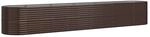 vidaXL Hochbeet Verzinkter Stahl 440x80x68 cm Braun 318970