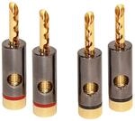 Dynavox Bananenhohlstecker Aluminium 4 St&uuml;ck