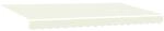 vidaXL Markisenersatzstoff Creme 380 x 195 cm Polyester 42000389