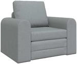 vidaXL Schlafsofa Hellgrau 98 x 71 x 83 cm Stoff 4106655