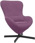 vidaXL Eiersessel Lila 63 x 73 x 90 cm Samt 42002767