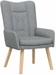 vidaXL Relaxsessel Hellgrau 63 x 67 x 94 cm Stoff 42001824