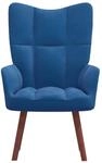 vidaXL Relaxsessel Blau Samt Modell 8