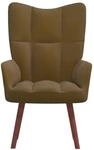 vidaXL Relaxsessel Braun Samt Modell 8