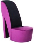 vidaXL Stuhl in St&ouml;ckelschuh-Form Lila Samt 248645