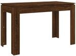 vidaXL Esstisch 120x60x76 cm Braun Eichen-Optik Holzwerkstoff