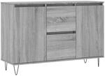 vidaXL Sideboard Grau Sonoma 101,5x35x70 cm Holzwerkstoff 827210